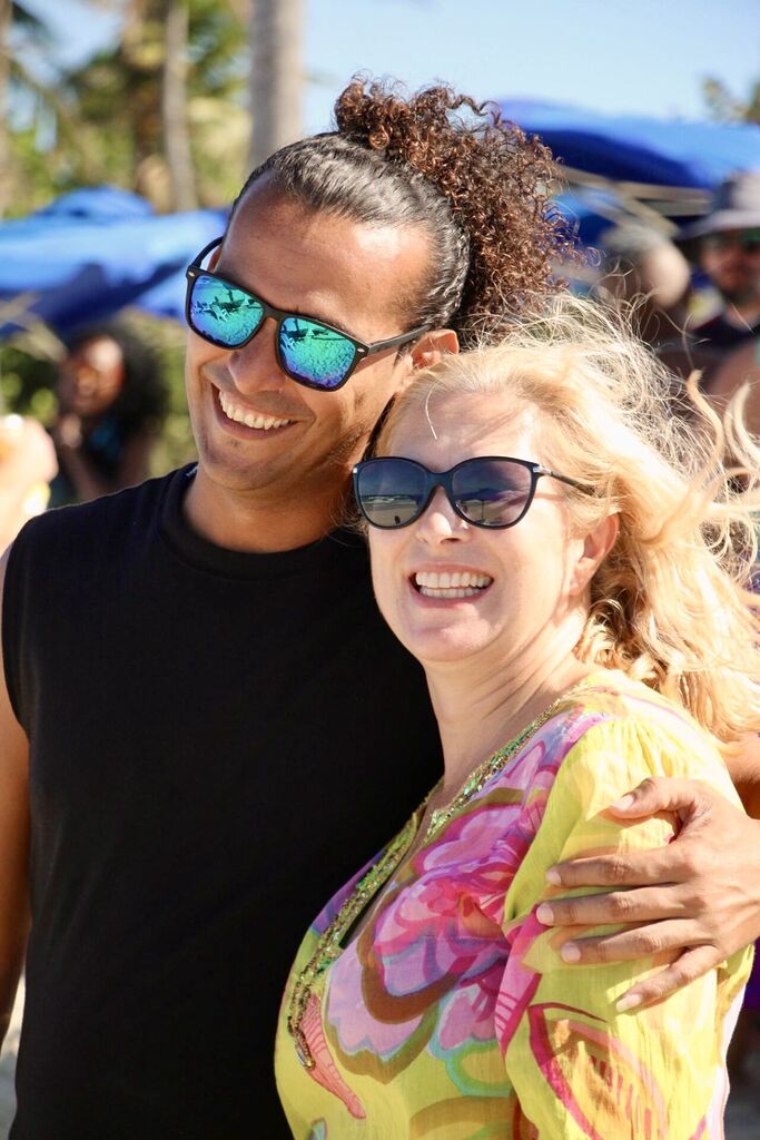 Leo und Uli am Srand - Playas del Este